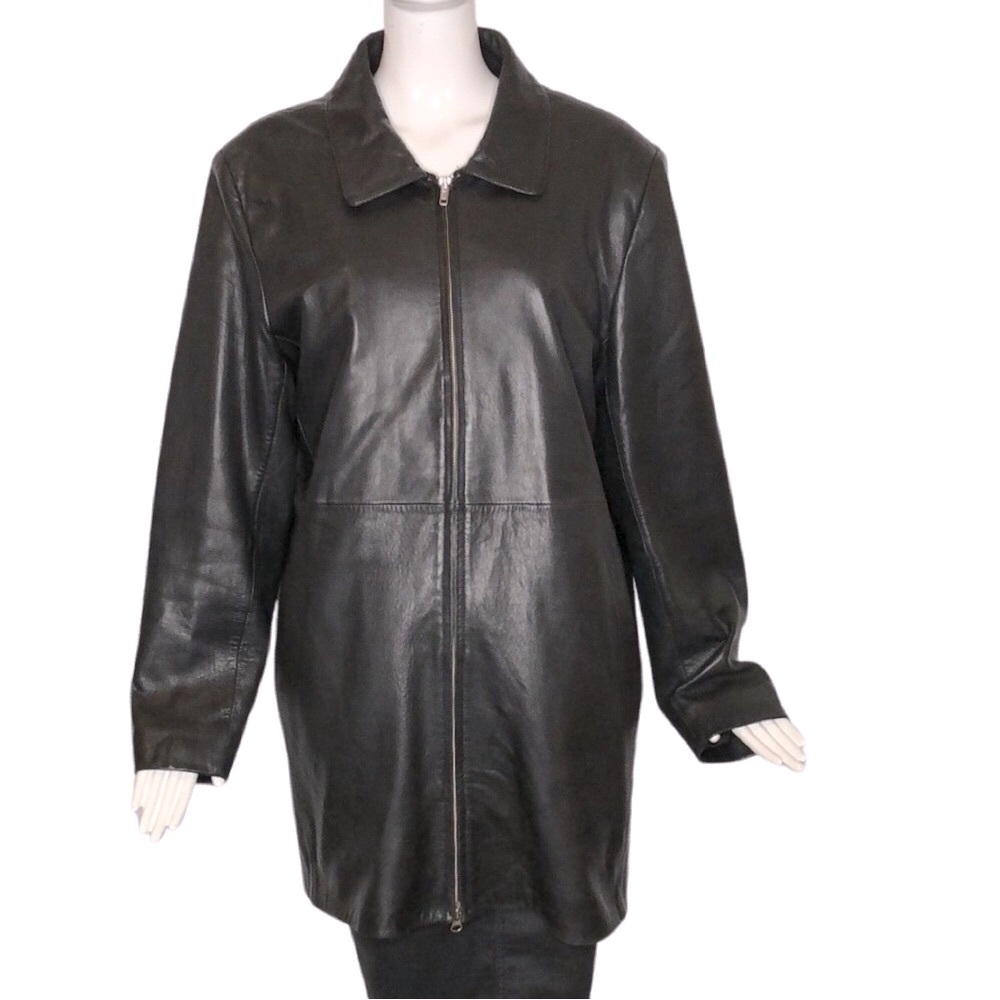 Alfani leather coat